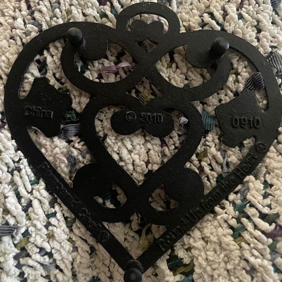 Pampered Chef copper heart kitchen decor trivet - Picture 6 of 10